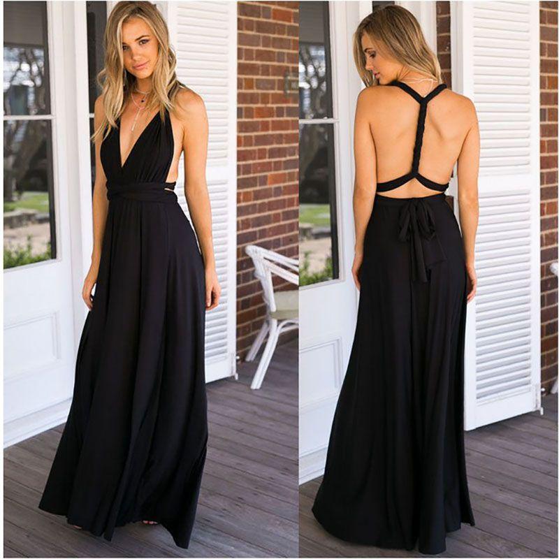 Elegant Women's Long Sleeveless Dress Perfect For Evening Party And Cocktail Events
