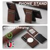 SUTENI H19 For Samsung Galaxy S24 Ultra Magnetic Case Card Holder Kickstand Litchi Texture Leather Back Cover