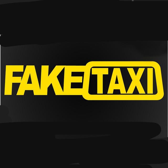 Divertente FALSO TAXI Auto Auto Adesivo FakeTaxi Decalcomania Dell'emblema Vinile Adesivo Universale Per BMW Ford Toyota VW Honda Kia Opel Kia