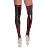 Gothic Faux Leather Stockings Shiny Smooth Long Socks New Open Toe Hosiery  Stage Performance