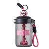 580ML/520ML Water Bottles With Straw Straw Dust Cap Drinking Cup High-capacity Leak-proof Cocktail Blend Shaker Cups