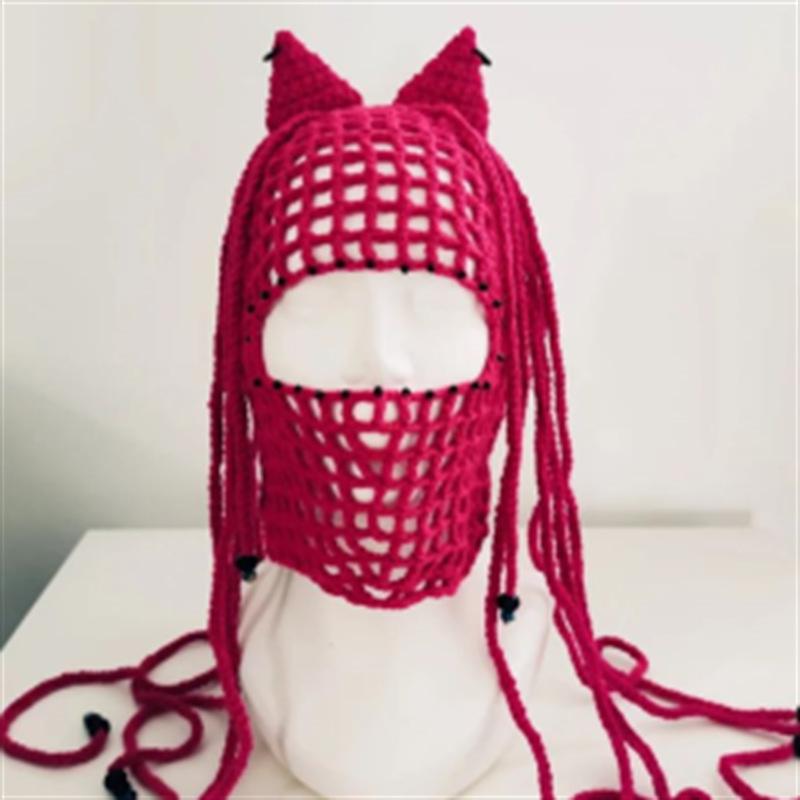 

Новая чистая ручная вязка крючком листовая высокая шляпа ведьмы модная индивидуальная взрослая шляпа adult 56-59cm [without accessories]