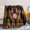 1Pc Tibetan Mastiff Dalmatian Print Flannel Blanket, High quality Comfortable for All Seasons, Home Decor, Warmth and Comfort, Perfect for Gifts