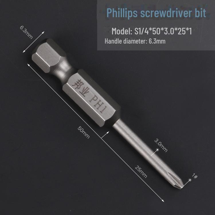 Bangye S2 Steel Pneumatic Phillips Screwdriver Head for Electric Drill