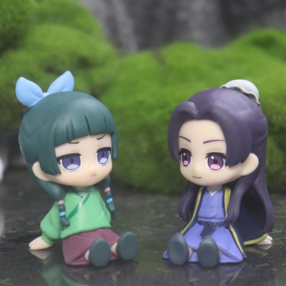 Auf Lager Die Tagebücher des Apothekers Maomao Mini-Figur Anime Peripherie Sitzspielzeug Desktop Auto Ornamente Modell Geschenke