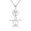 Lala Christie Hawaiian Jewelry Disney Collection Silver 925 "Mickey" Honu Necklace (lp58-0004)