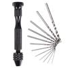 Tools Set Mini Micro Aluminum Hand Drill Mini Hand Pin Vise  Jewelry Tool Micro Twist Bit
