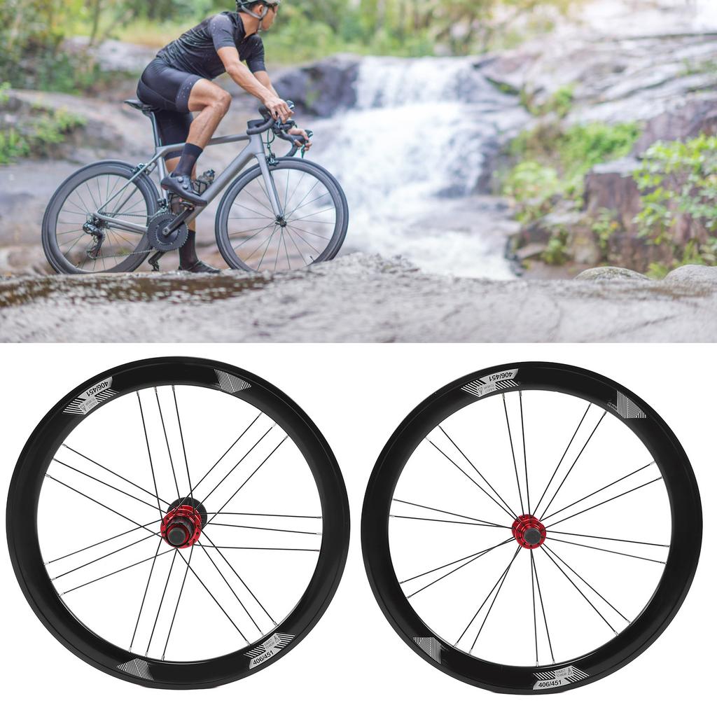 Mountainbike Wielen 20 inch Aluminiumlegering Rode Naaf Voor 2 Achter 4 Lagers Structuur Wielset voor Fietsen