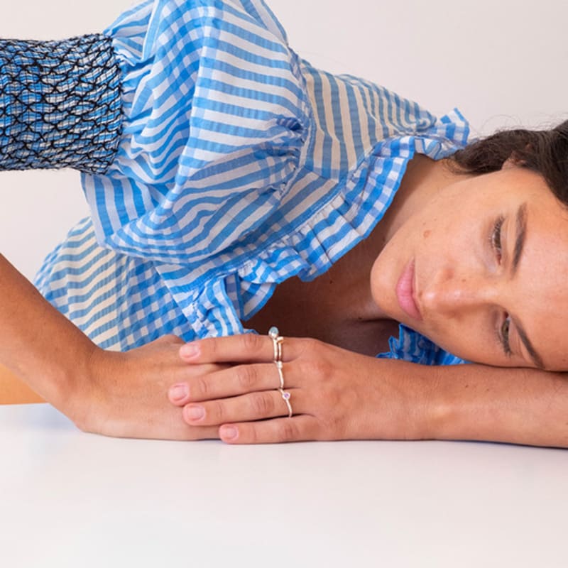 1LSTUDIO ORANGE SAPPHIRE RING