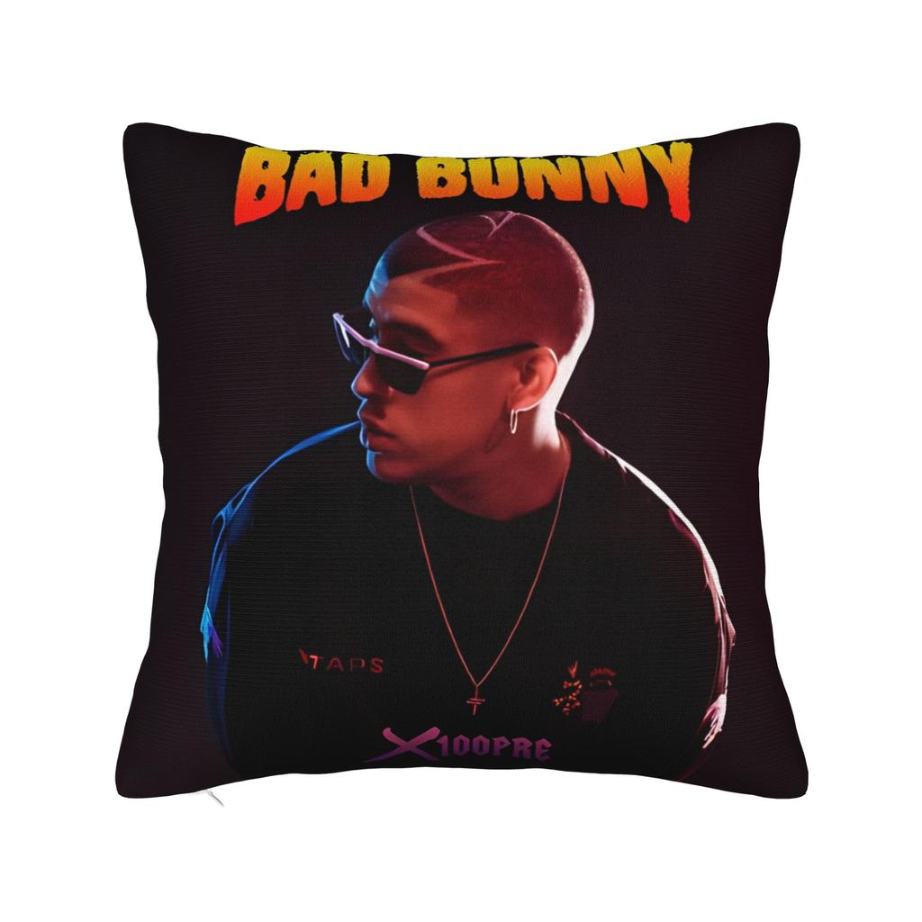 Bad Album Cute Pattern Square Pillow Covers Polyester Room Bunny Cushion Cover Creative Home Decoration Pillow Cover 45*45