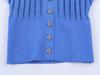 2026 Spring New Arrivals: European & American Style Blue Accordion Sleeve Women's Knitwear