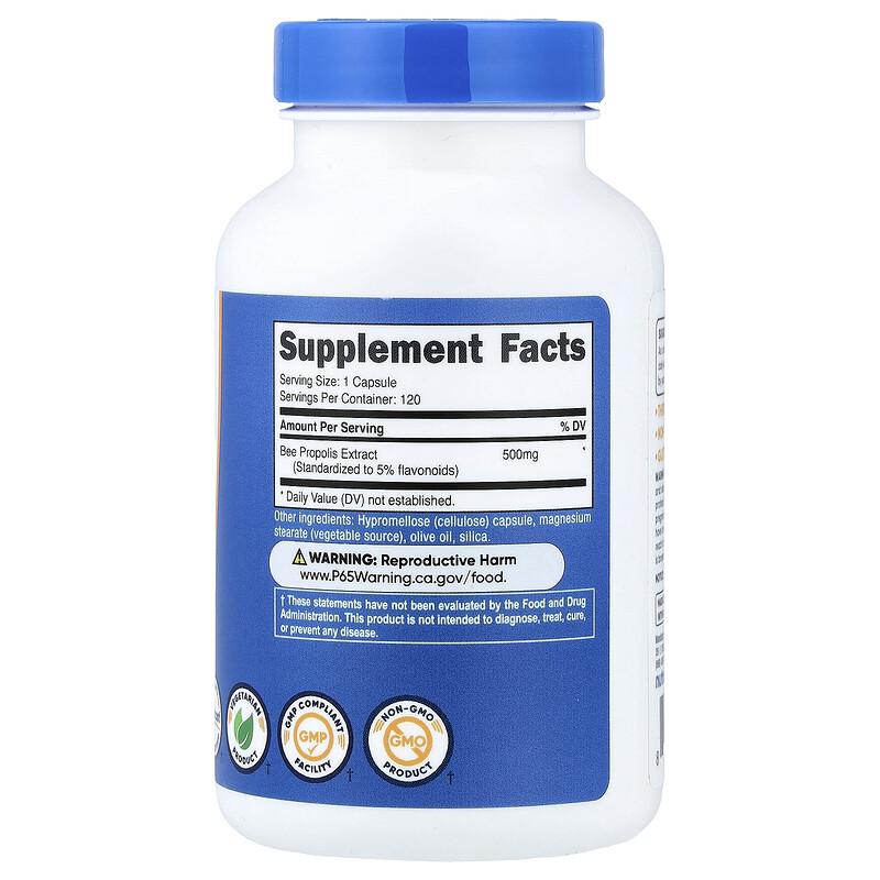 Bee Propolis, 500 Mg, 120 Capsules
