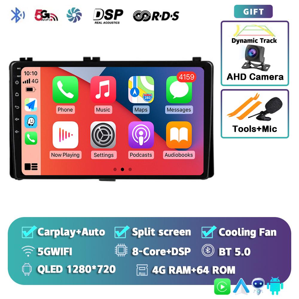Android 14 Carplay Car Radio For Toyota Corolla Auris E180 2017 2018 2019 Multimedia Video Player Navigation GPS Stereo 2din DVD