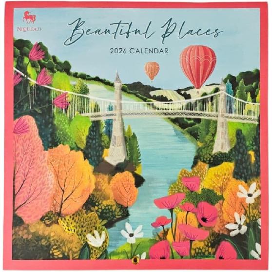 NIQUEA.D, Beautiful Bright Places 2026 Wall Calendar