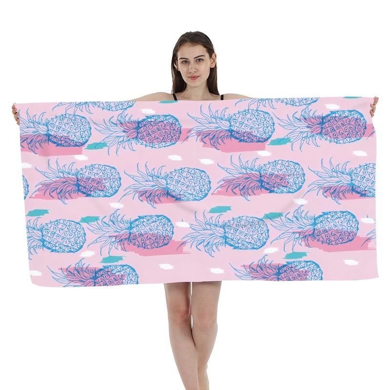 Classic Leopard Print Beach Towel Polyester Quick Dry Sand Free Swim Bath Towel for Women Sexy Animal Pattern Summer Pool Travel
