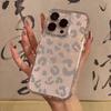 Fashion Leopard Print Silicone Bling Glitter Phone Case For iPhone 17 11 12 13 Plus 14 15 16 Pro Max Shockproof Clear Soft Cover