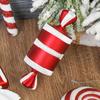 Christmas Red White Lollipop Candy Cane Pendants Xmas Tree Hanging Ornaments 2024 Christmas Decoration For Home New Year Gifts