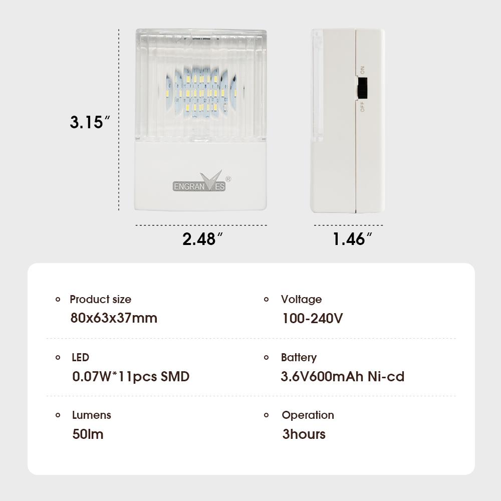 Mini LED Emergency Evacuation Light Rechargeable LED Fire Fighting Lights Portable Camping Lamp Tent Light for Power Outage