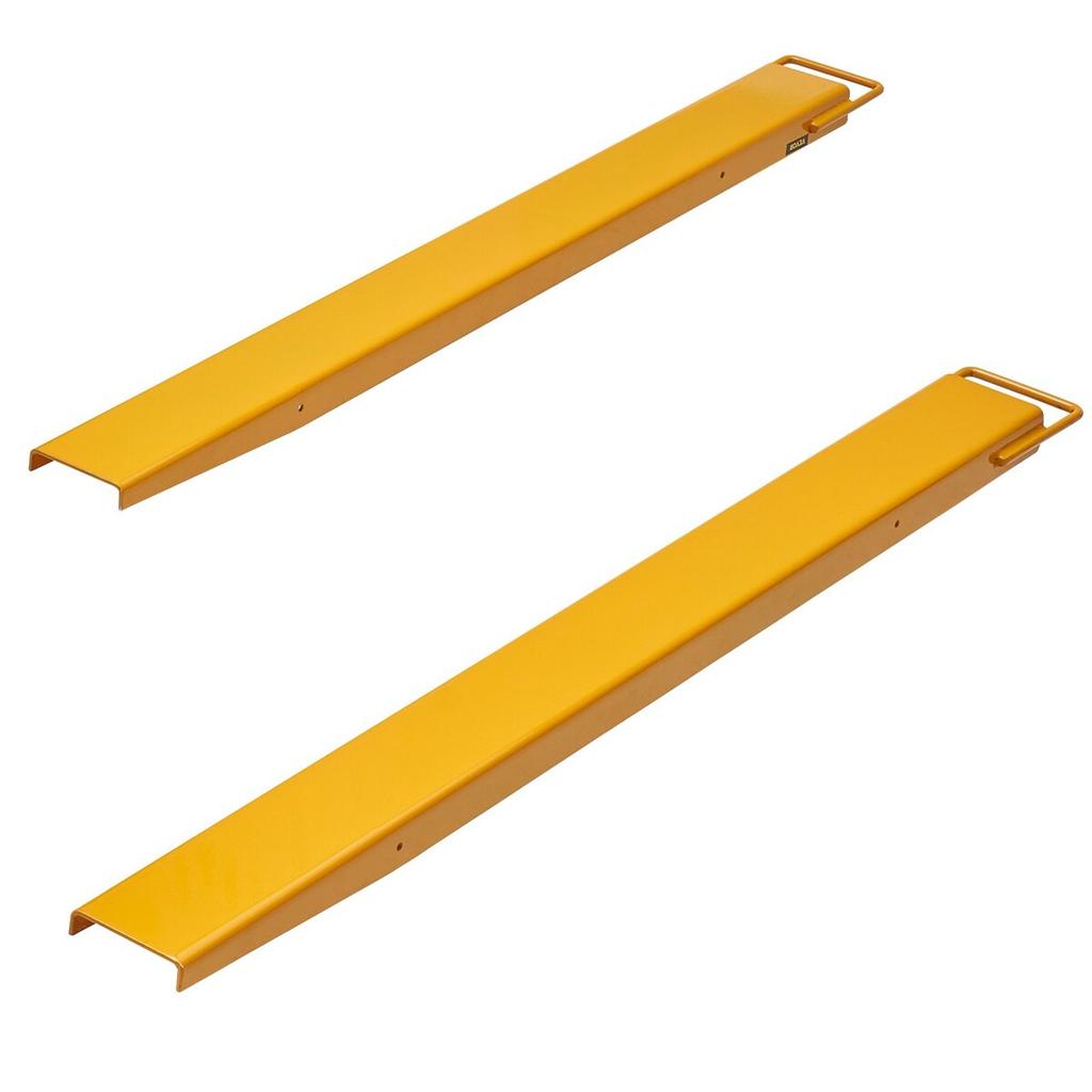 Pallet Fork Extensions, 60" Length 4.5" Width, Heavy Duty Carbon Steel Fork Extensions for Forklifts, 1 Pair Forklift Extensions, Industrial Forklift