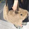 Dolphin Bag Kapibara Bag Shoulder Bag Hair Bag Winter Large-Capacity Women'S Bag Plush Tote Bag