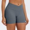 Womens Yoga Shorts With Nylon Fabric For Running And Fitness Activities
