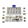 250pc/set Momentary Tactile Push Button Tact Assortment for Car Remote Control Key Micro Switches