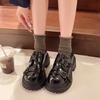 Platform muffin small leather shoes women's 2025 new spring Japanese college JK single shoes loafers Mary Jane women