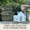 Heavy-Duty Solar Bird Feeder Solar-Powered Metal Bird House Hanging Wild Bird Feeder  Various Birds