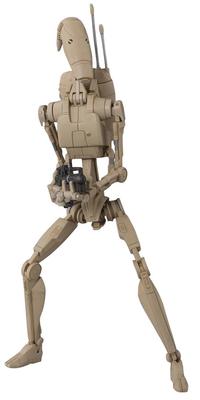 TAMASHII NATIONS Star Wars Battle Droid 155 mm Figurine mobile peinte SHFiguarts Environ. ABS et PVC
