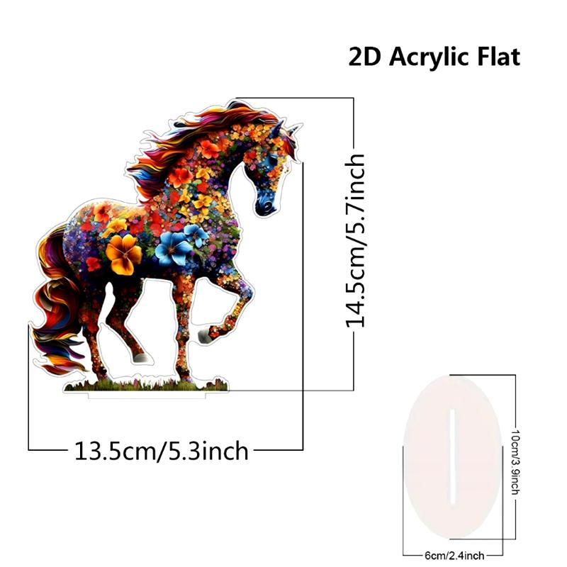 Creative Design Colorful Artistic Horse Home Desktop Decoration Ornament