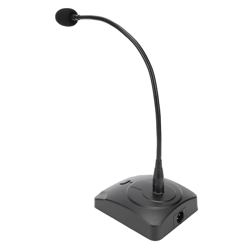 Desktop Gooseneck Wired Microphone System Table Mounted Corded Voice Condenser Mic Professional for Conference