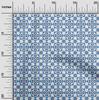 oneOone Cotton Poplin Blue Fabric Asian Block Floral Dress Material Fabric Print Fabric By The Yard 42 Inch