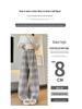 Women's High-End Retro Plaid Velvet Pants: Loose, Slimming Straight-Leg, Casual Wide-Leg Long Pants