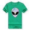 Alien Head TShirt Colorful AlienUfo Rave Tee Y2k Top I Want To Believe Graphic Outfits Funny Believers In Life On Mars Clothes
