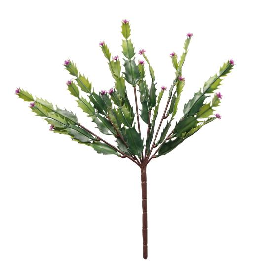 Искусственный кактус 13 дюймов с фиолетовыми цветами, реалистичное растение-кактус без горшка для DIY цветочных композиций, для сада, дома, улицы, помещения розы красного