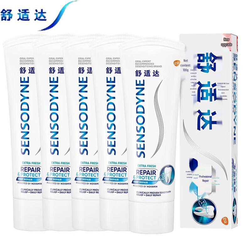 

Sensodyne Professional Repair Refreshing Mint Toothpaste, 5 x 100g