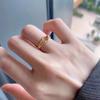 Gold Copper Fashionable Plated Open Adjustable Rings For Women Elegant Design