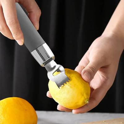 Zitronen-Zitrus-Zestenreibe Werkzeug Käsereibe für Küchenhelfer Edelstahlklinge Zitronenreibe Zestenreibe Orangen-Zitrus-Schäler