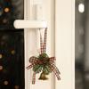Iron Pinecone Bell Pendant Bronze Christmas Chime Bell Ornament  Home Xmas Door Decor