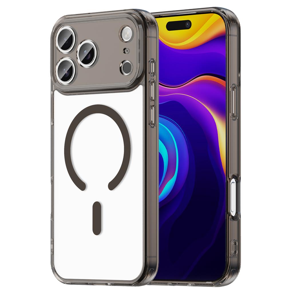 Luxury Transparent Wireless Charging Magnetic For Magsafe Case For iPhone 17 16 15 Pro Max 14 Plus 17E 16E Shockproof Hard Cover