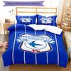 Cardiff Fc Crest Printed Pattern Duvet Cover Set – Includes 1 Duvet Cover and 2 Matching Pillowcases Bedroom Decor Christmas Gifts