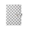 A5 Premium Leather Grid Pattern Binder Journal