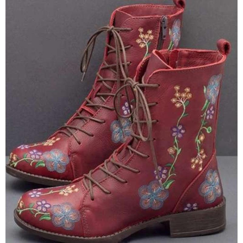 Autumn and Winter New High Tube Square Heel Knight Boots Large Size Shoes Solid Color Side Zipper Boots