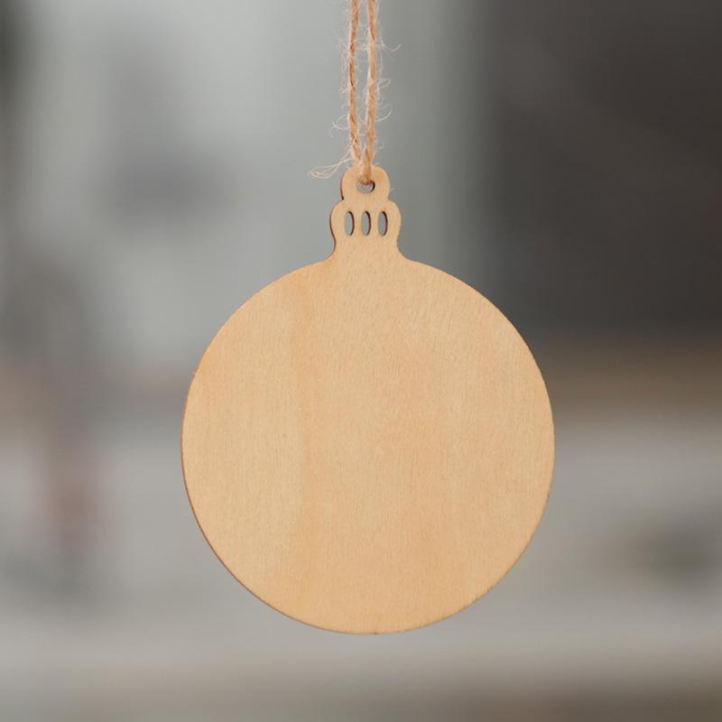 

Рождественские украшения Деревянные елочные украшения Подвесные товары для дома Упаковка из 10 штук Christmas ball