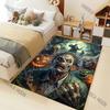 1PC Horror Zombie Halloween Theme Print Carpet for Living Room Bedroom Bedside Floor Mat Cloakroom Area Rug Home Festive Decor