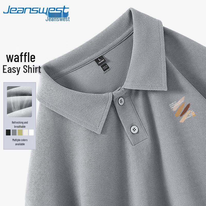 Jeanswest Herren Waffel-Polohemd