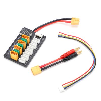 3S4S XT60 Parallel Charging Board Silicone Cable XT60 Connector Parallel ChargingAdapter