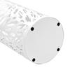VidaXL Porte-parapluie Feuilles Acier Blanc