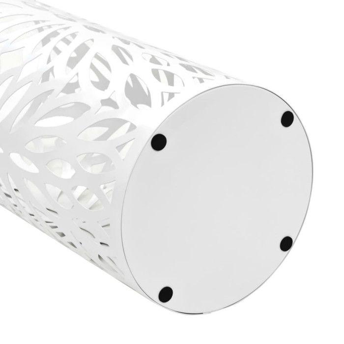 VidaXL Porte-parapluie Feuilles Acier Blanc