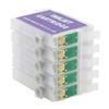 5PCS Ink Cartridge PP 4 Colors Anti Leakage Large Capacity Smooth Output Catridge Combo Pack for Printer